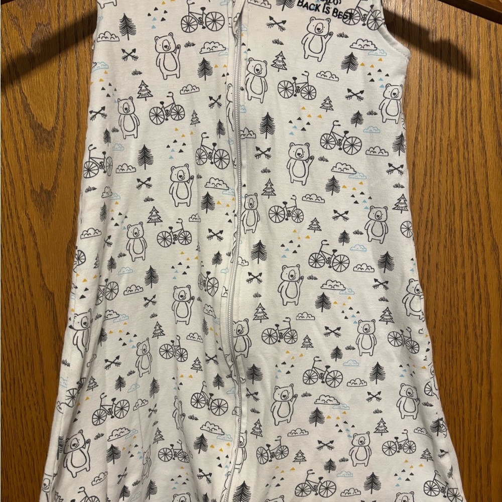 Halo Gray Bear and Bicycle Sleep Sack